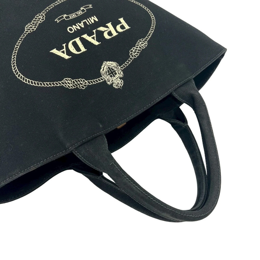 PRADA Black Canvas Shoulder Bag - Picture 4 of 10